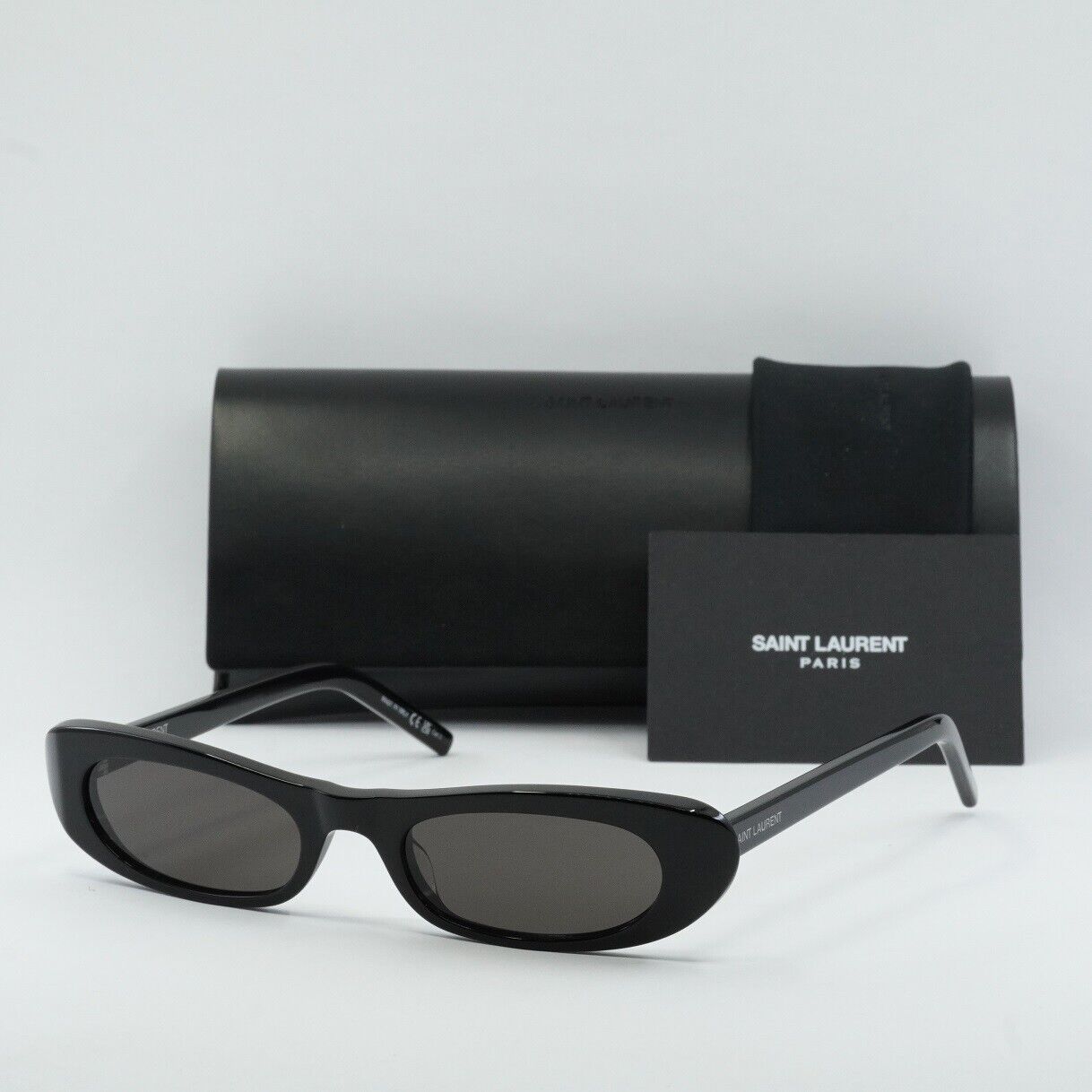 Saint Laurent SL 557 Shade 001 Black Sunglasses - eye-oo.com