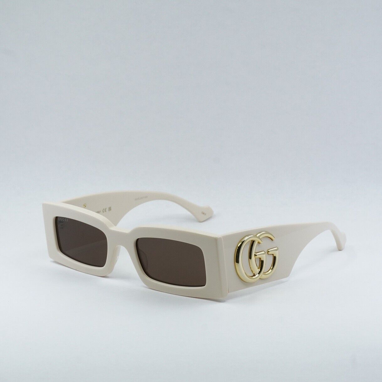 NEW GUCCI GG1425S 004 RECTANGLE BEIGE WOMEN SUNGLASSES Gucci NEW GUCCI GG1425S 004 RECTANGLE BEIGE BROWN WOMEN  main image 3