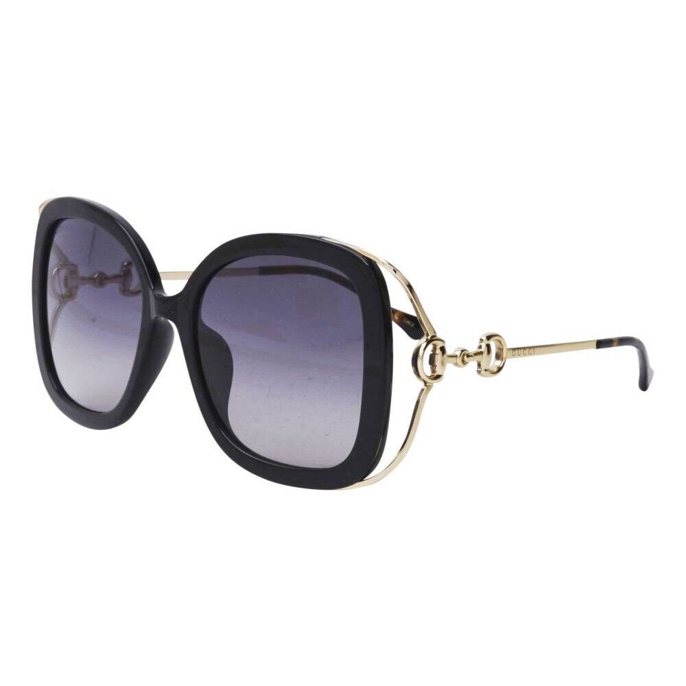 New GUCCI GG1021S 002 Black With Gold/Grey Gradient 56-19  display picture 1