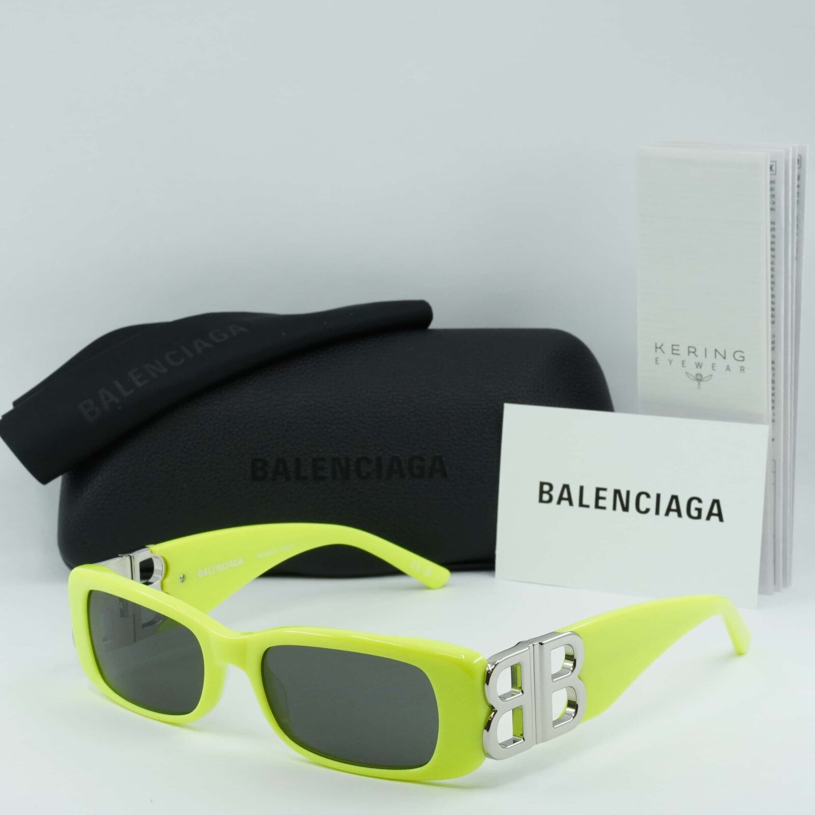 BALENCIAGA BB0096S 008 Yellow/Silver/Grey 51-18-130 