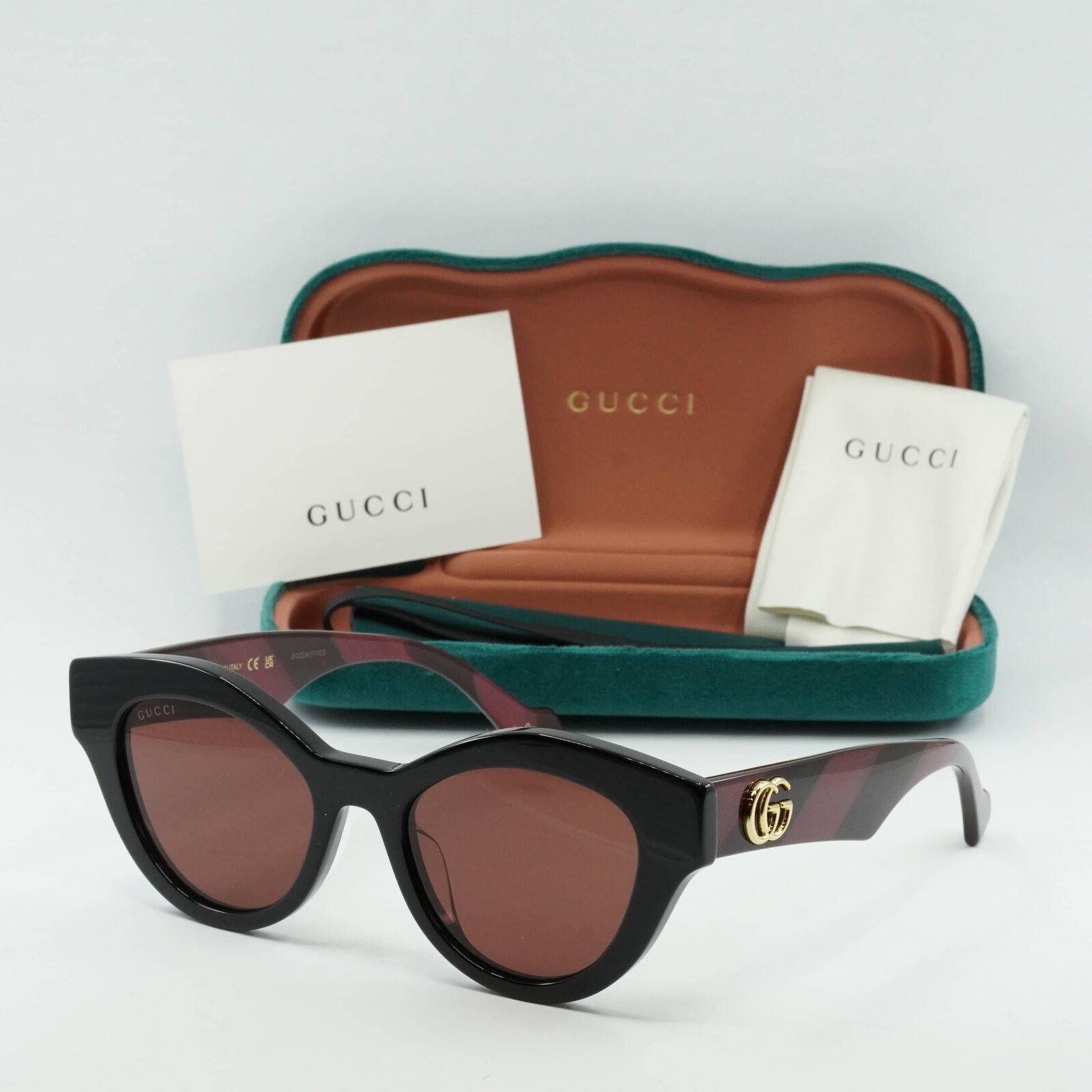 GUCCI GG0957S 005 Black/Red 51-19-145 Sunglasses New Authentic | eBay