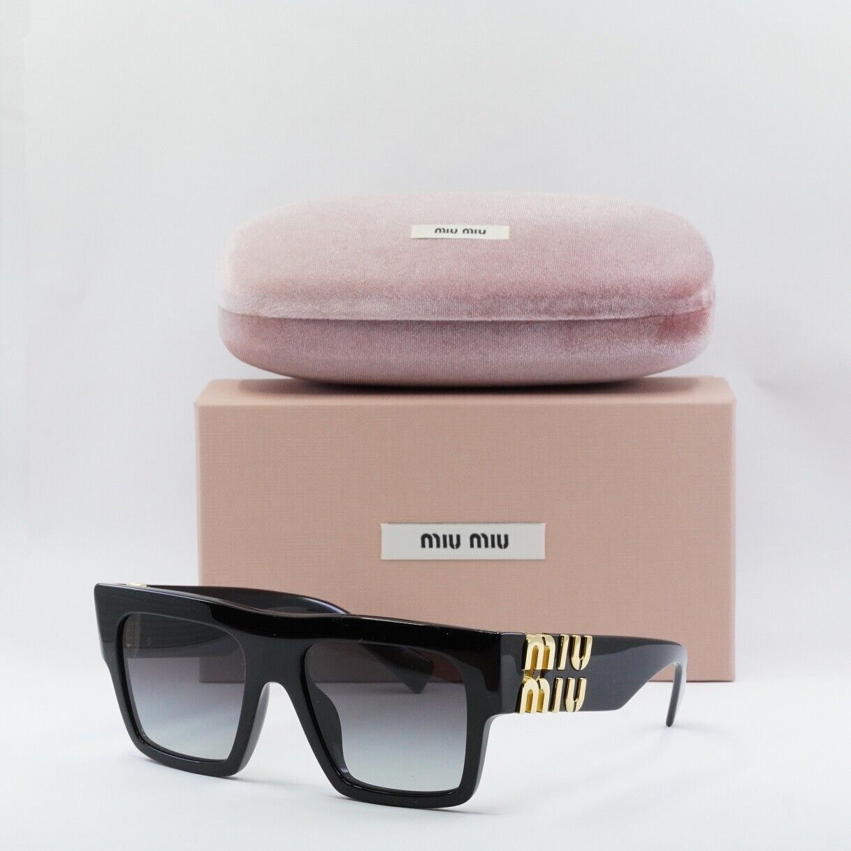 MIU MIU MU10WS 1AB5D1 Black/Grey Gradient 55-19-135
